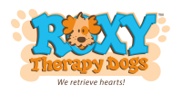 Roxy reading therapy dogs