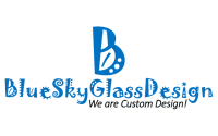 Blue sky glass design