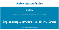 Engineering software reliability group (esrg)