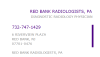 Red bank radiologists, pa