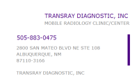 Transray diagnostic inc.
