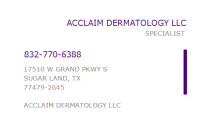 Acclaim dermatology llc