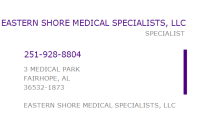 Eastern shore medical specialists, llc
