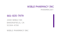 Wible pharmacy inc