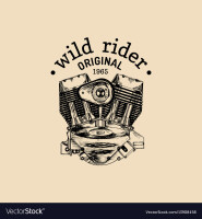 Wild bikers motorcycles