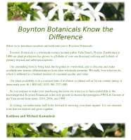 Boynton botanicals