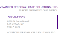 Advanced personal care solutions, inc.