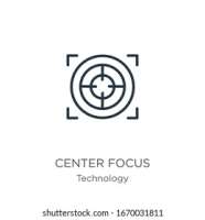 Central focus video and photography
