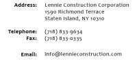 Lennie construction corp